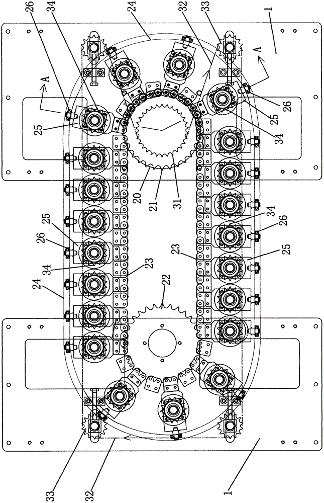 Packaging container conveying device