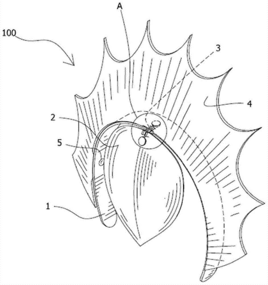 Head-mounted decorative mask