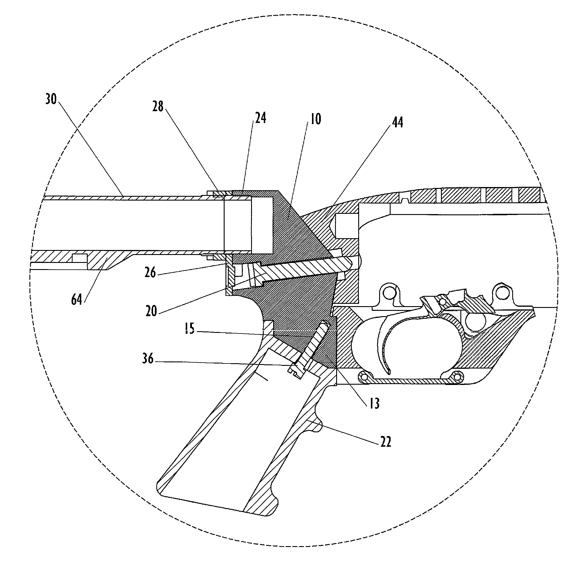 Firearm interface for a buttstock and pistol grip