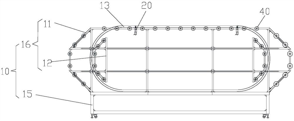 Honeycomb core welding frame