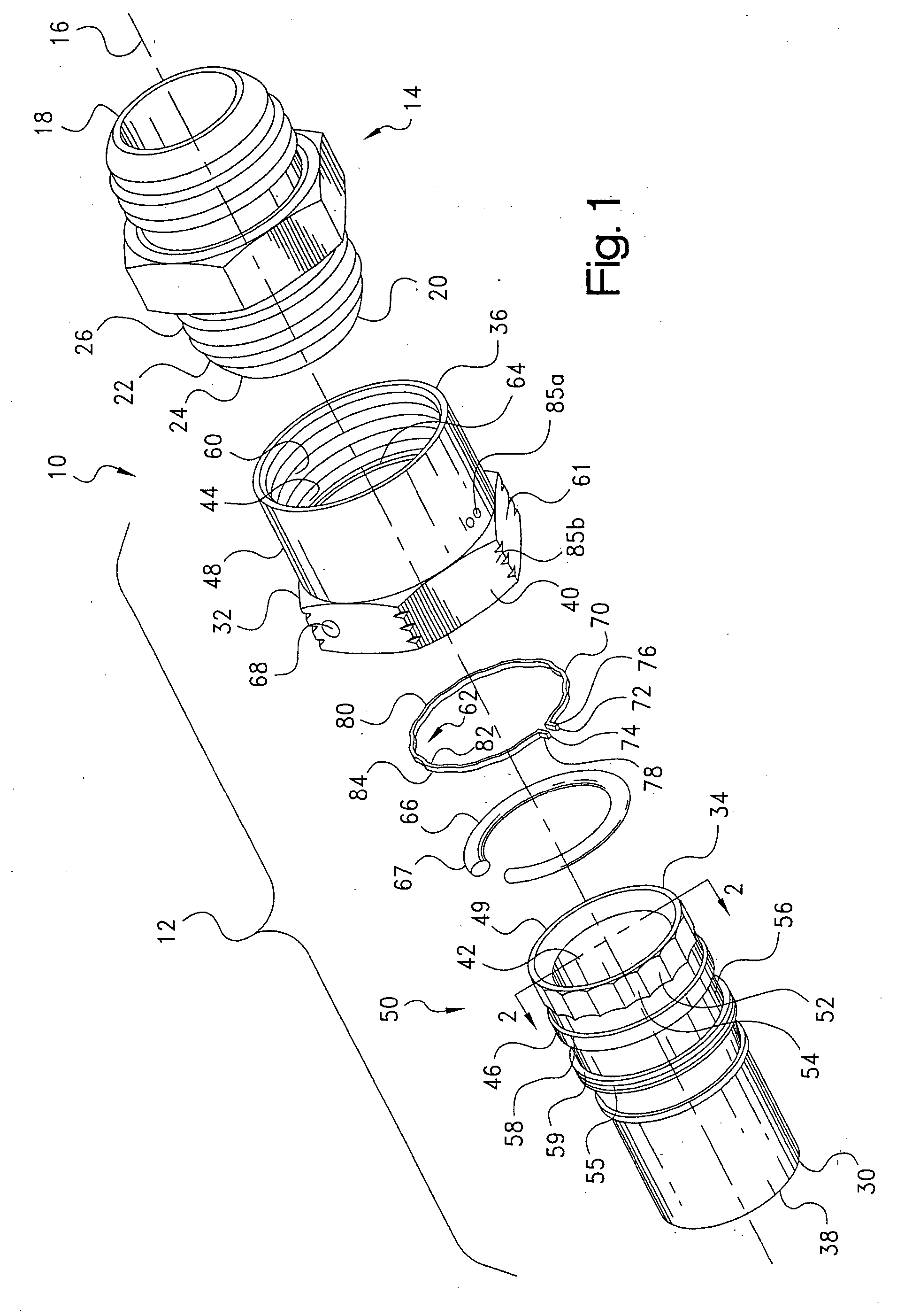 Lockwireless anti-rotation fitting