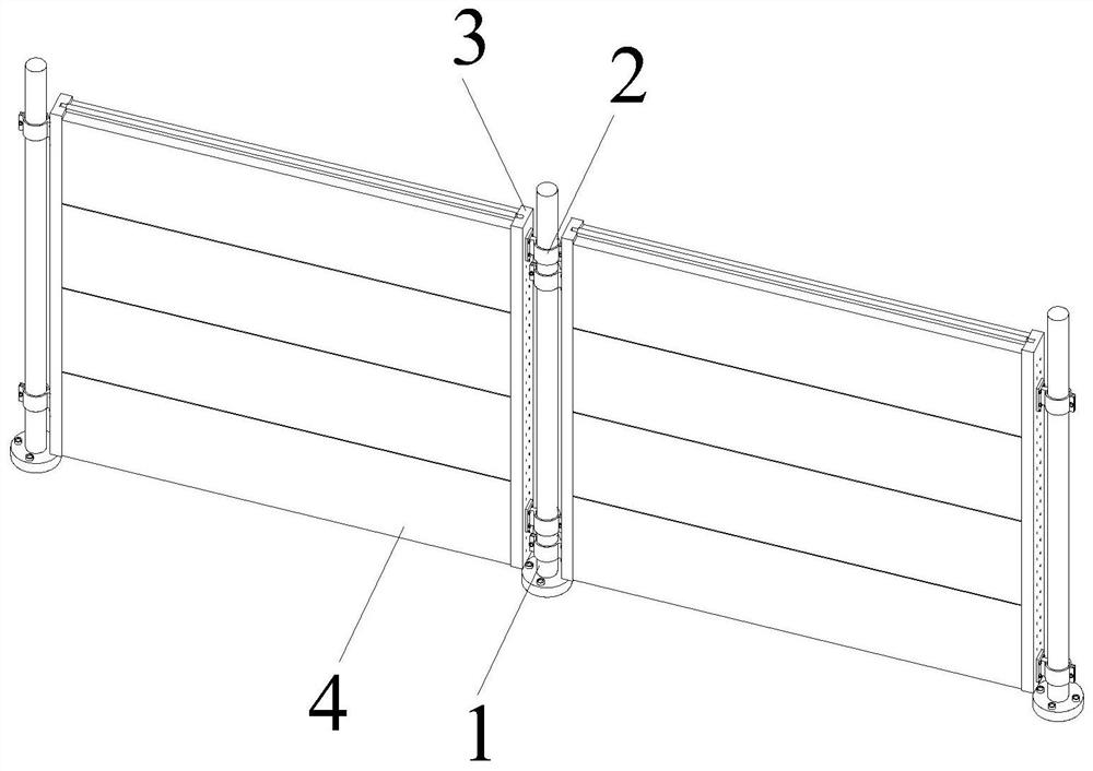 Multifunctional wood-plastic plate fence