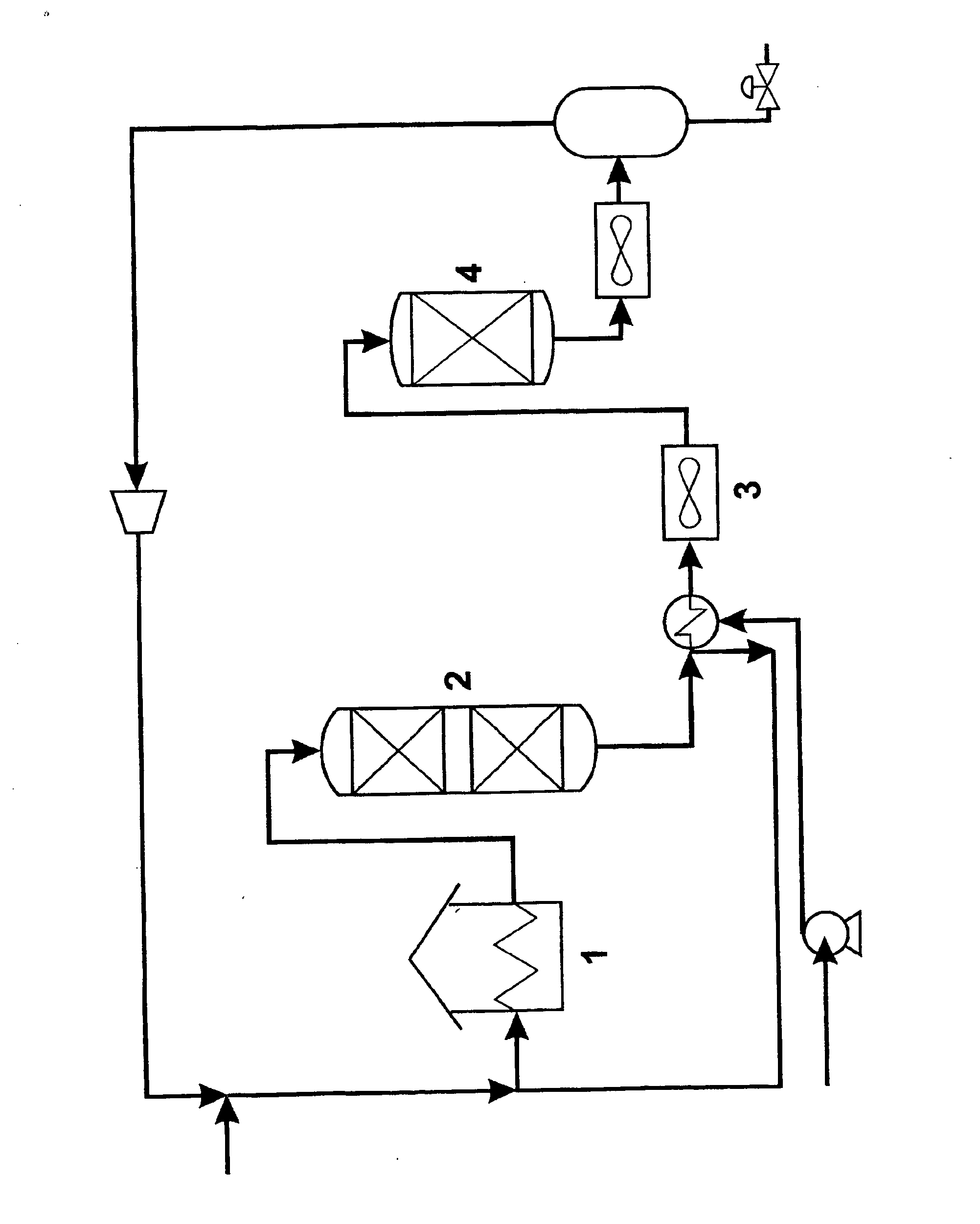 Process for reducing content of sulphur compounds and poly-aromatic hydrocarbons in a hydrocarbon feed