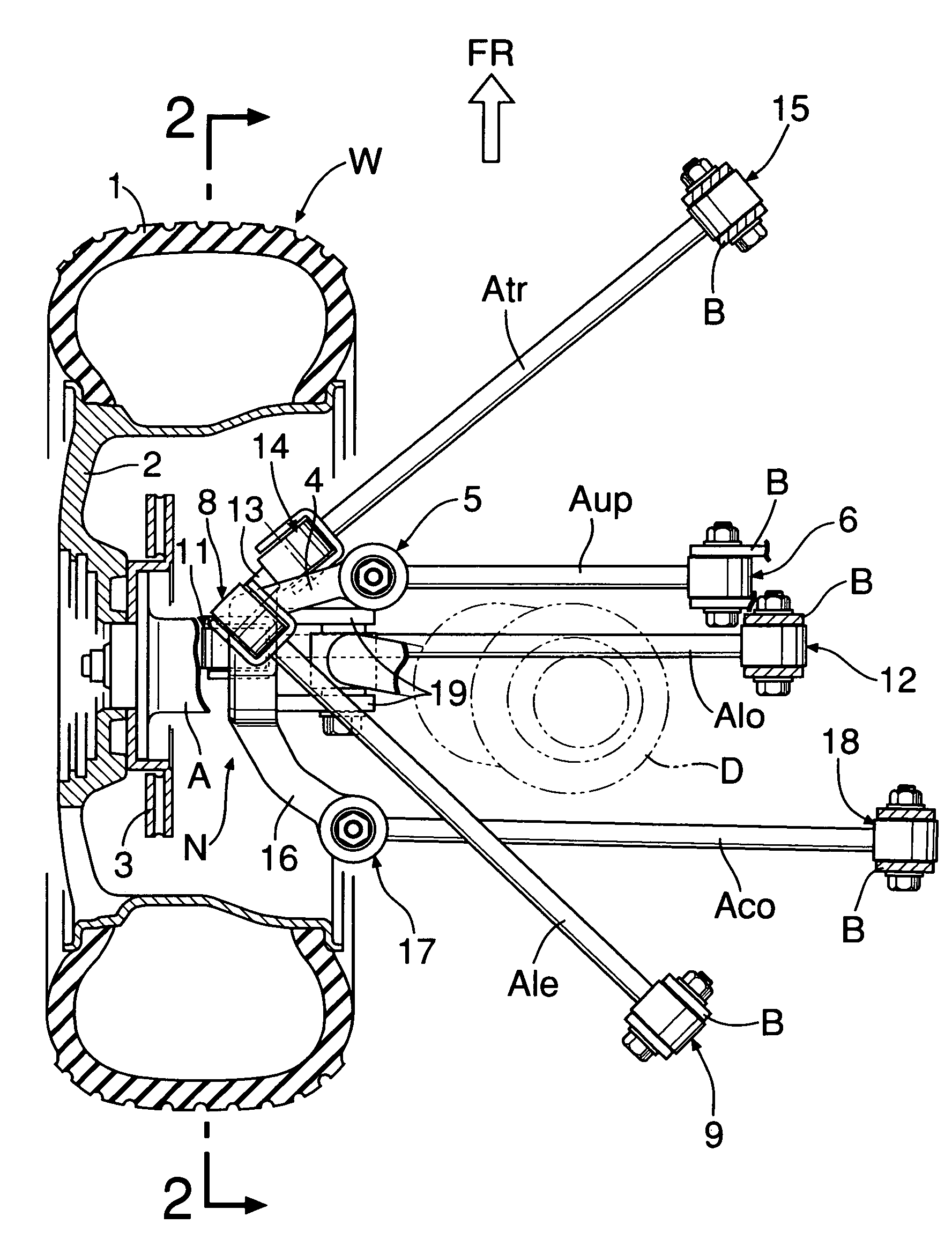 Vehicular rear suspension system