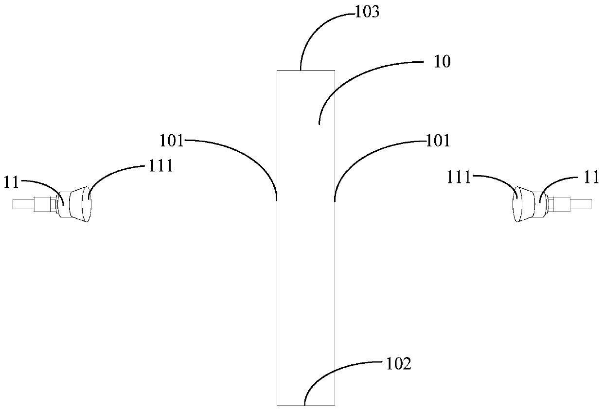 Feed source distance measurement device and feed source distance measurement method