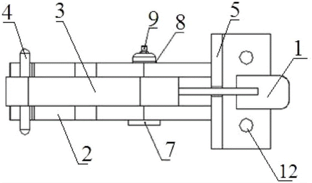 A towing hook device for towing a vehicle