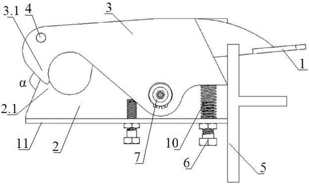 A towing hook device for towing a vehicle