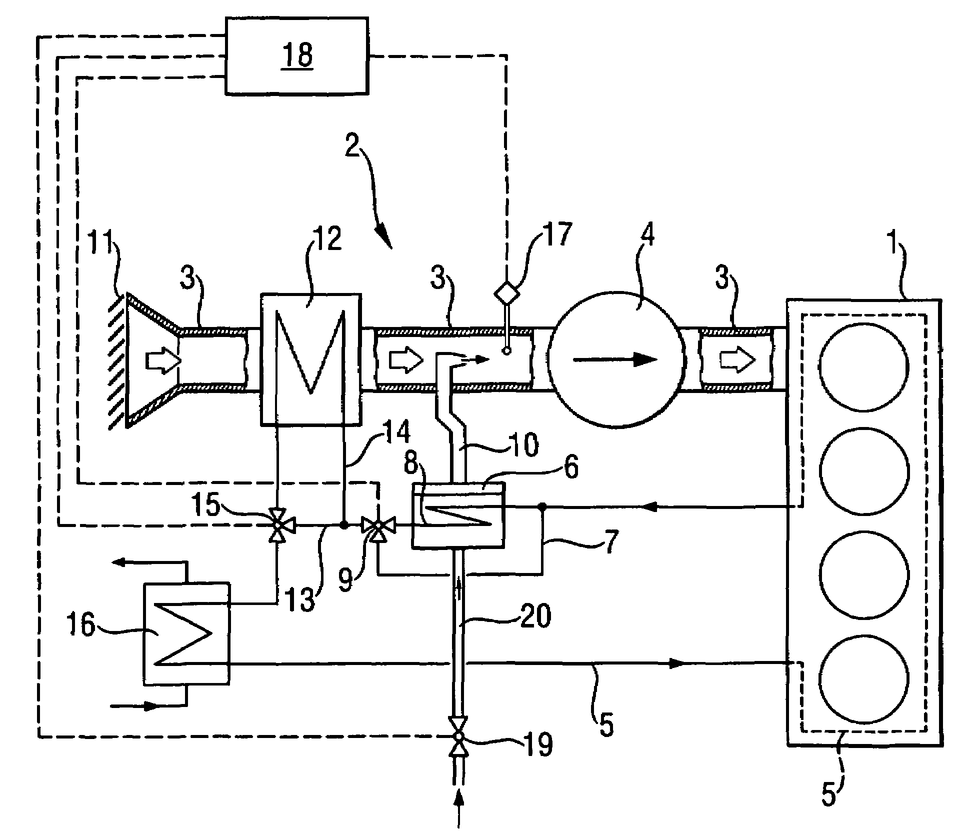 Arrangement and method in connection with diesel engine