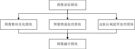 High-efficiency facial beautification device easy for parallel realization