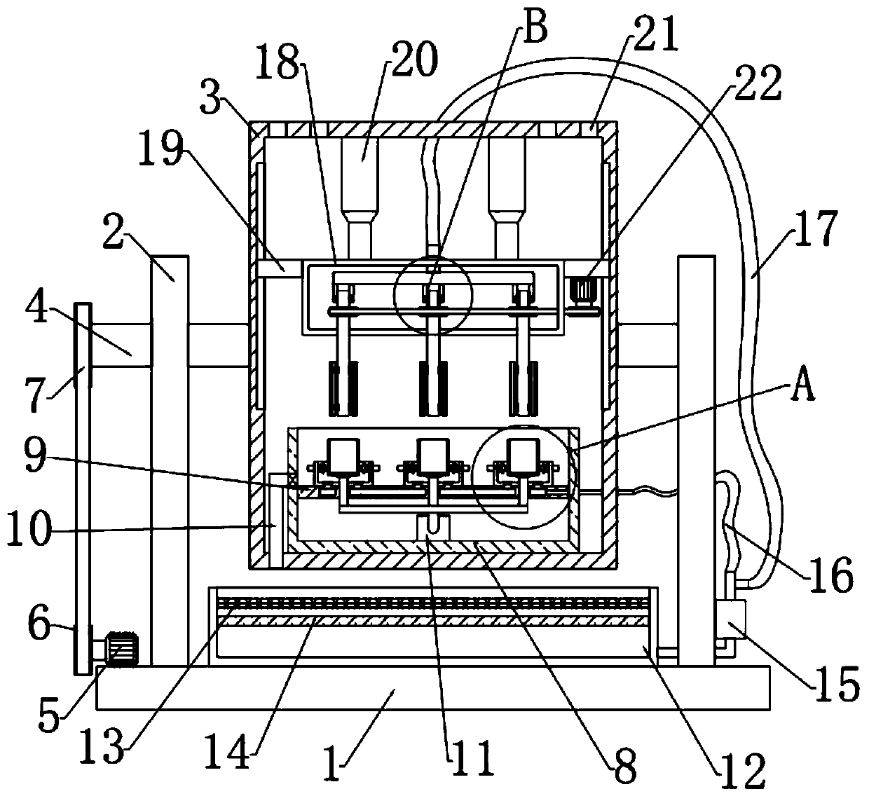 Automatic cleaning equipment for glassware