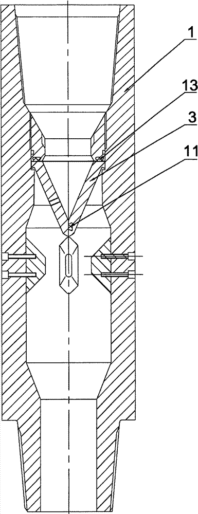 Inner blowout preventer of full-port drilling tool