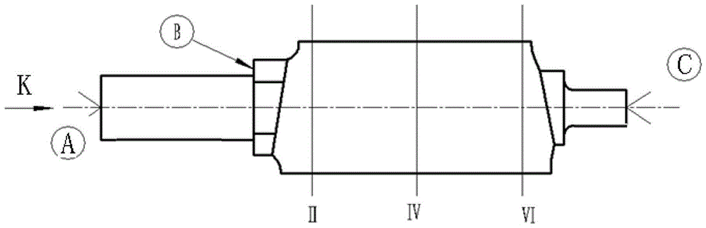 A method for quickly realizing the detection of blade profile by inductance meter