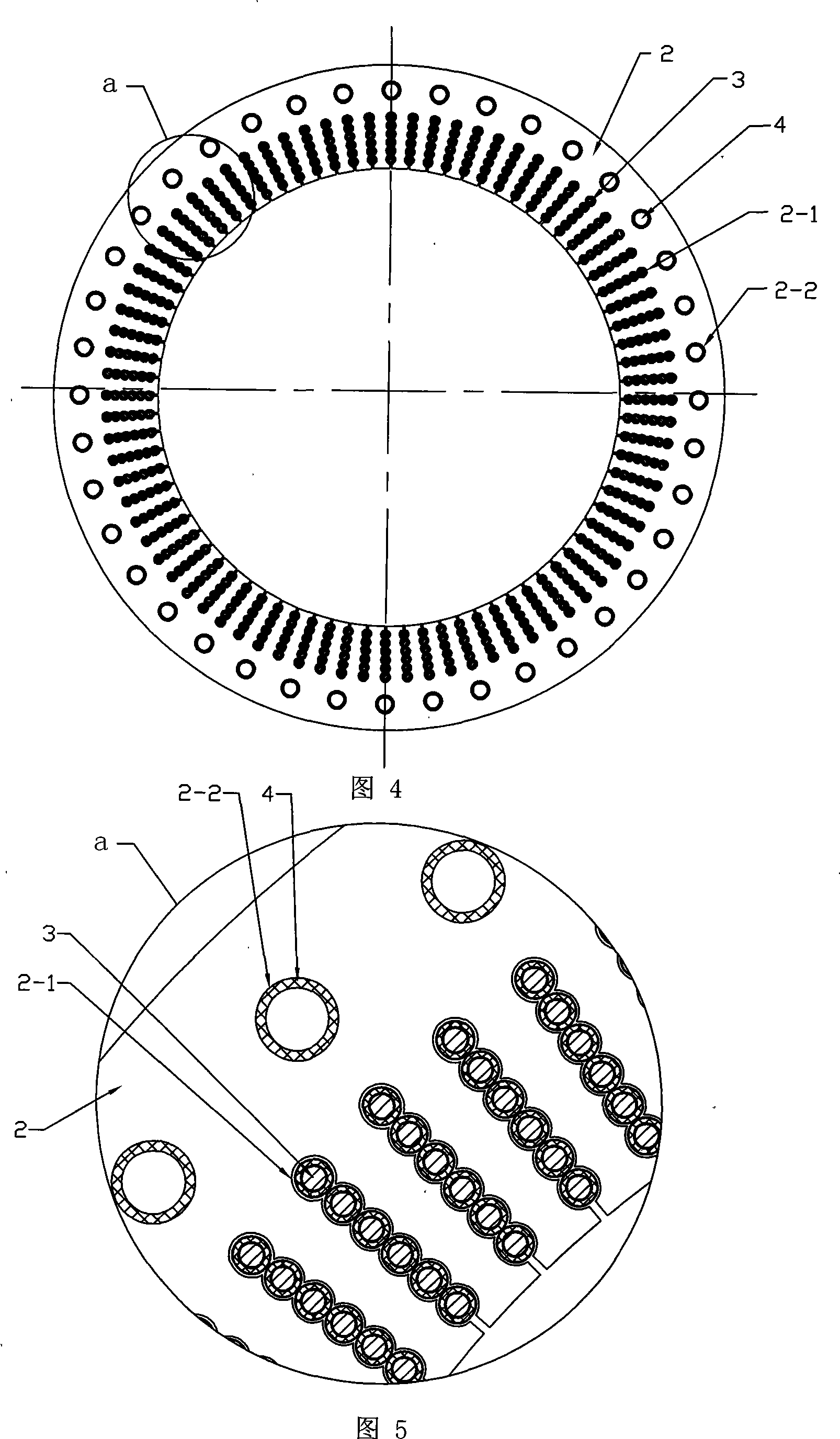 Method for producing high-voltage generator and stator with stator winding in circular cross section