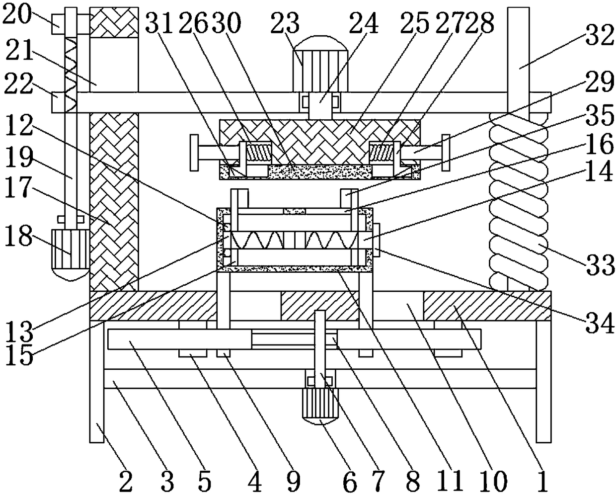 Part grinding device for pilotless automobile