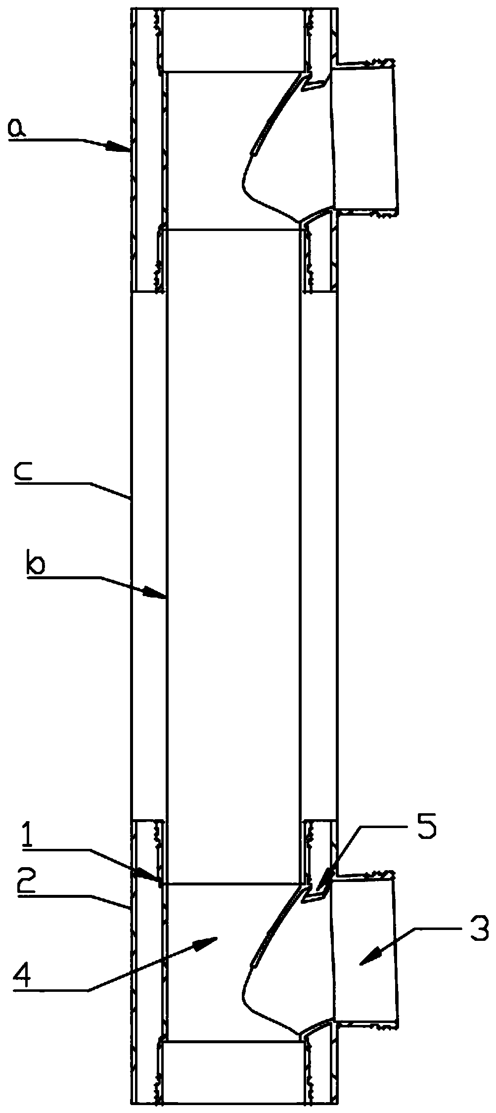 Water-gas full separation drainage system