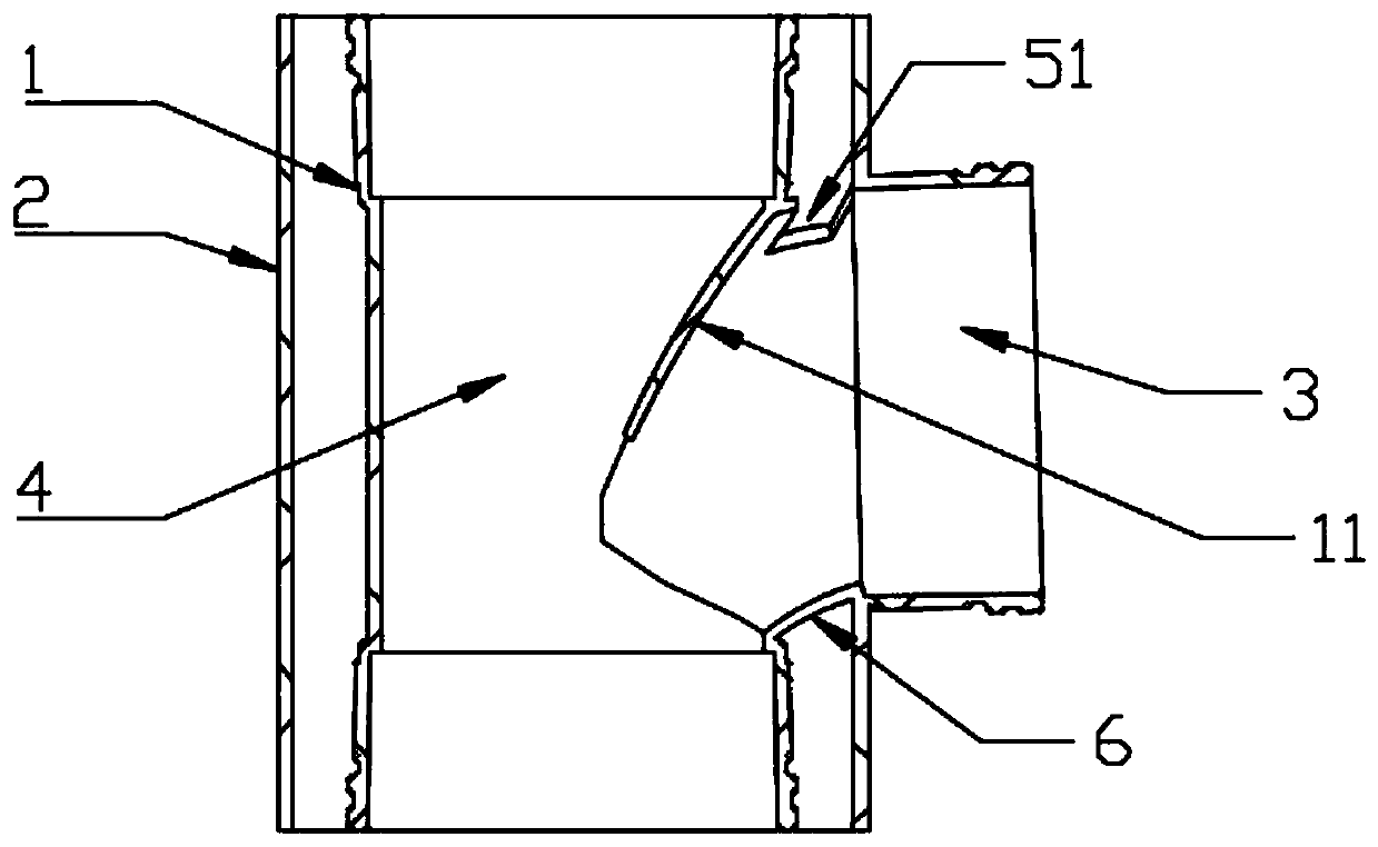 Water-gas full separation drainage system