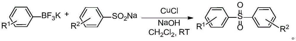 Asymmetric diaryl sulfone compound and its preparation method