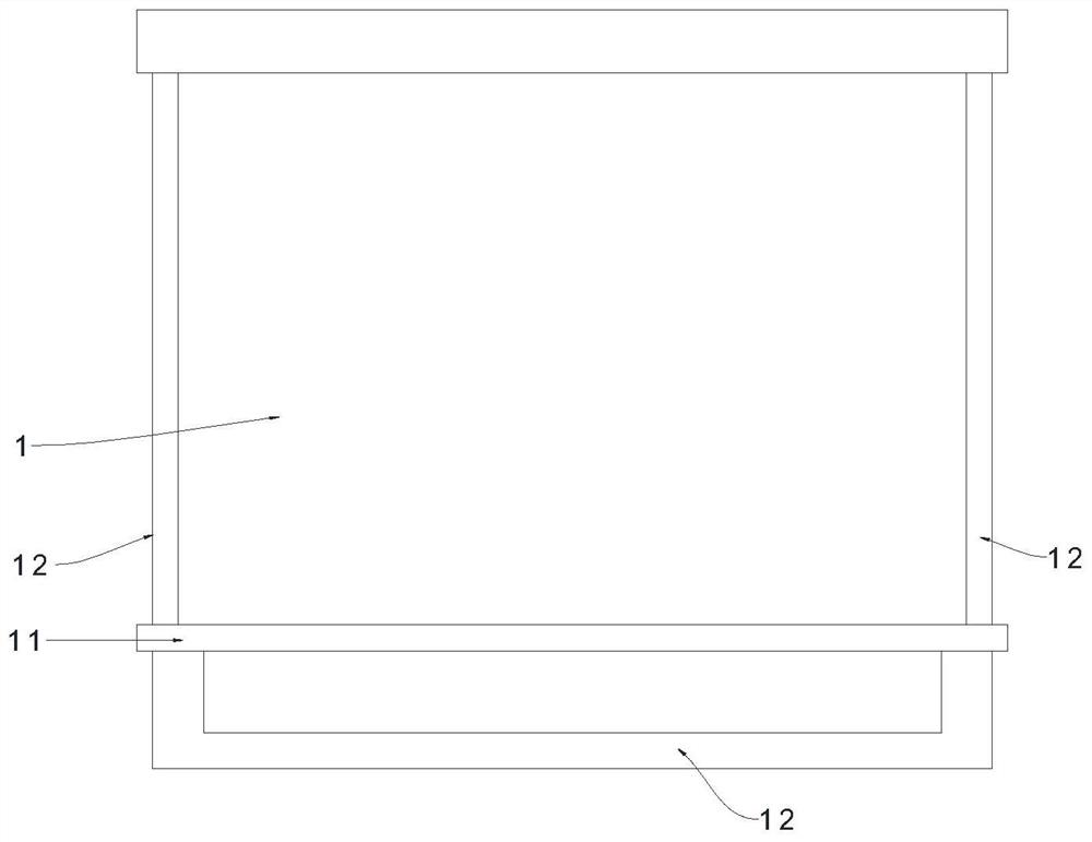 Device installed on window and used for reducing swing noise of curtain