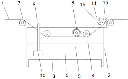 Circular washing device of square screen printing machine