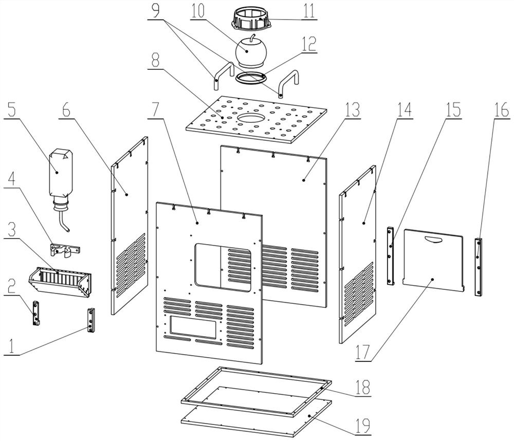 Cage and cabinet for feeding rats