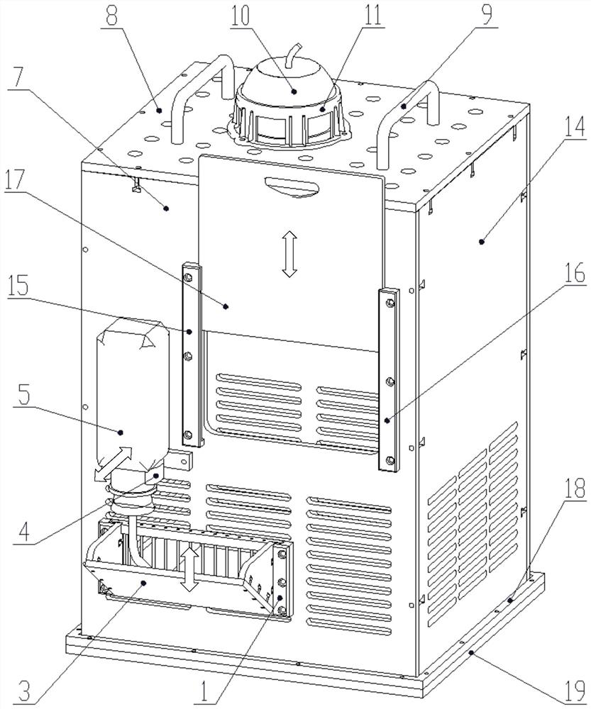 Cage and cabinet for feeding rats