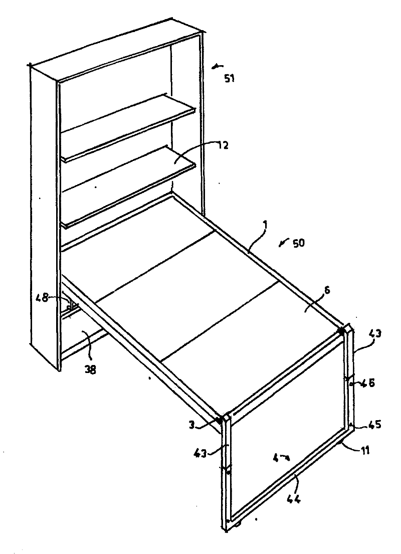 Multifunctional combined wall bed