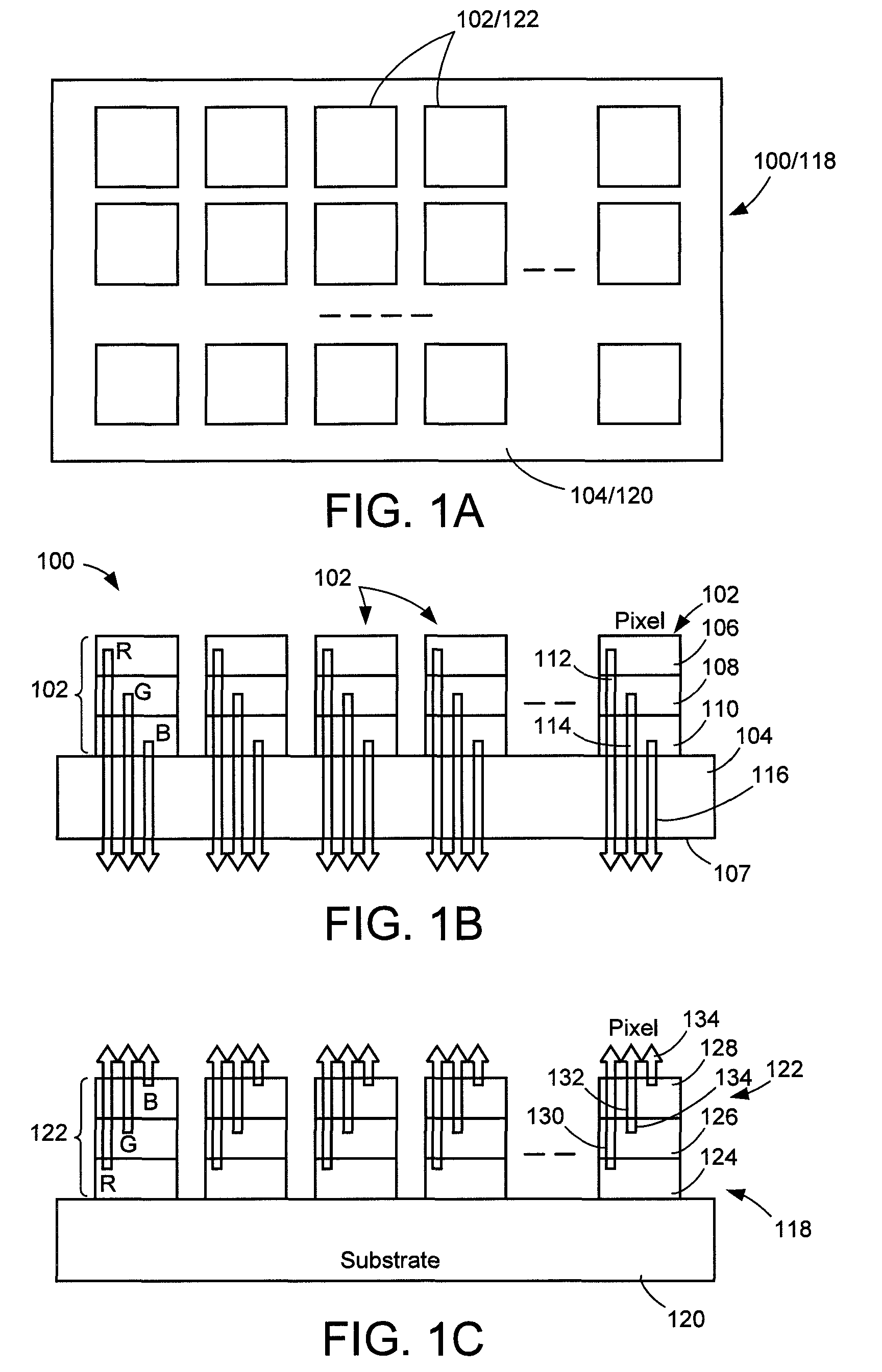 Micro-emitter array based full-color micro-display