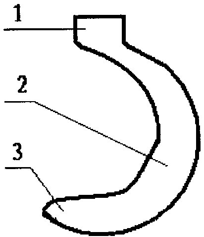 Operating knife used for nasal cavity dacryocystotomy with nasal endoscope