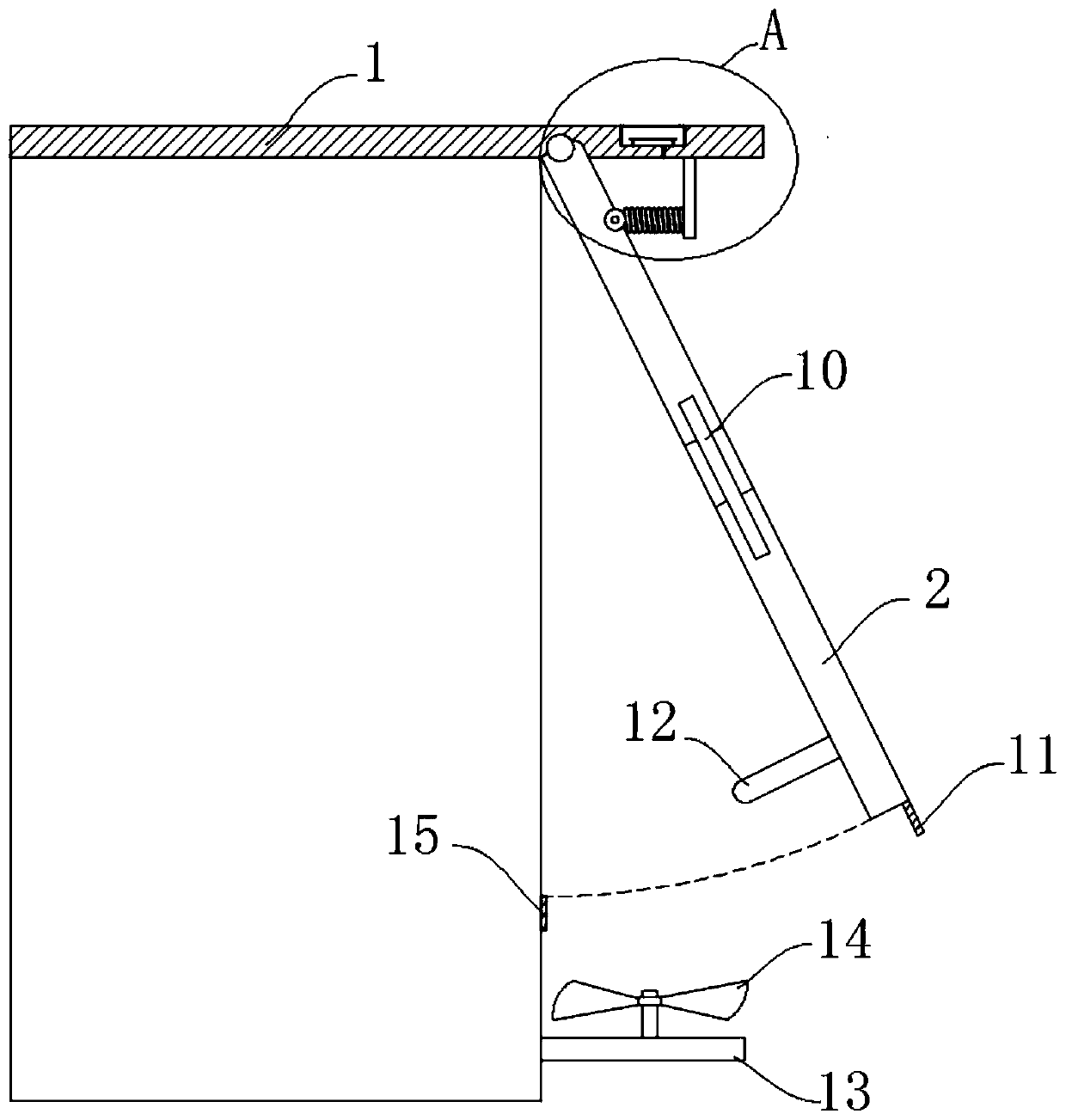 Ventilating window capable of avoiding noise influence