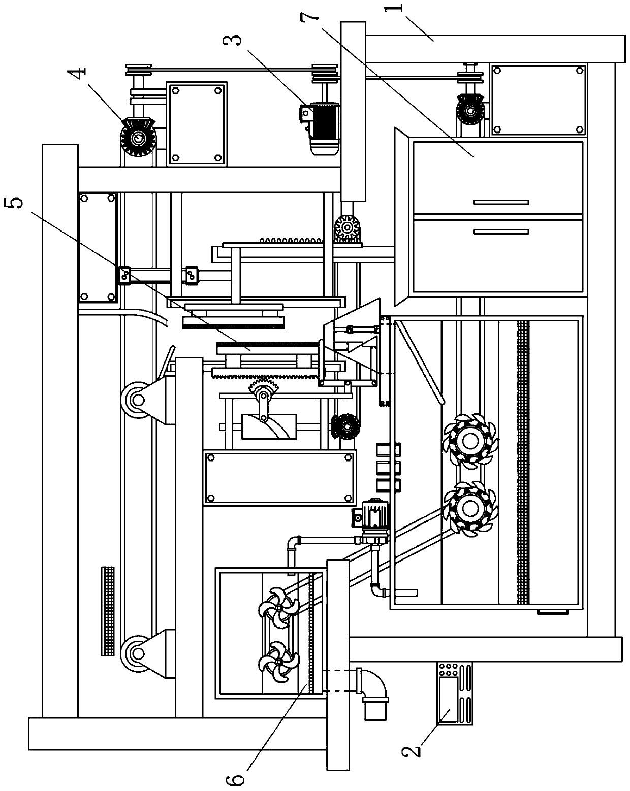 Printing raw material paper recovery pretreatment device