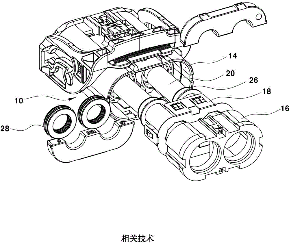 Electric connector for shielding high voltage