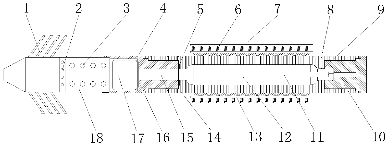 Convenient-to-convey carbon dioxide fracturing device