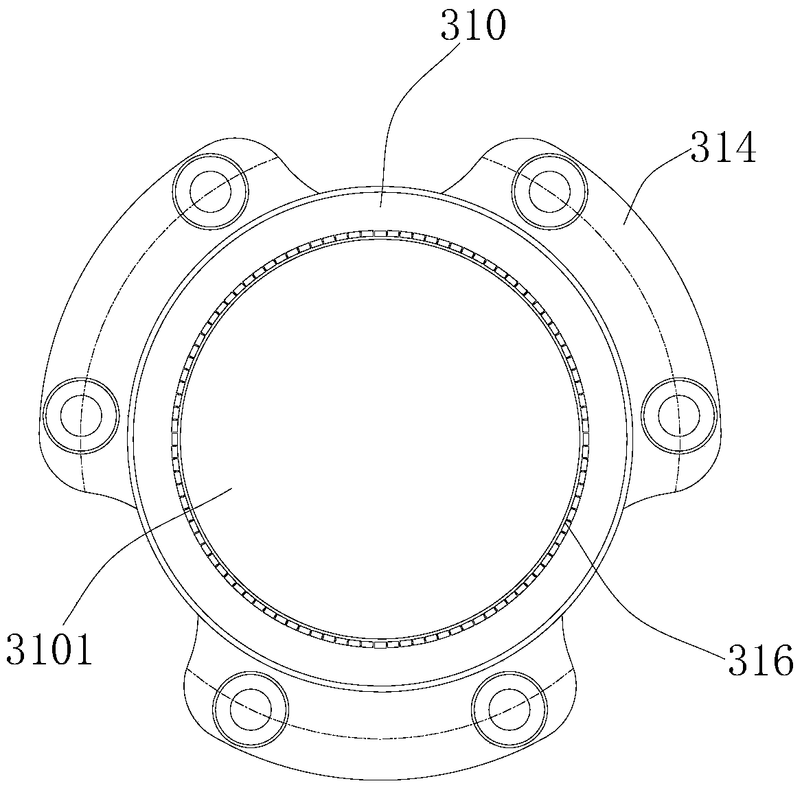 Speed ​​measuring device and installation method thereof