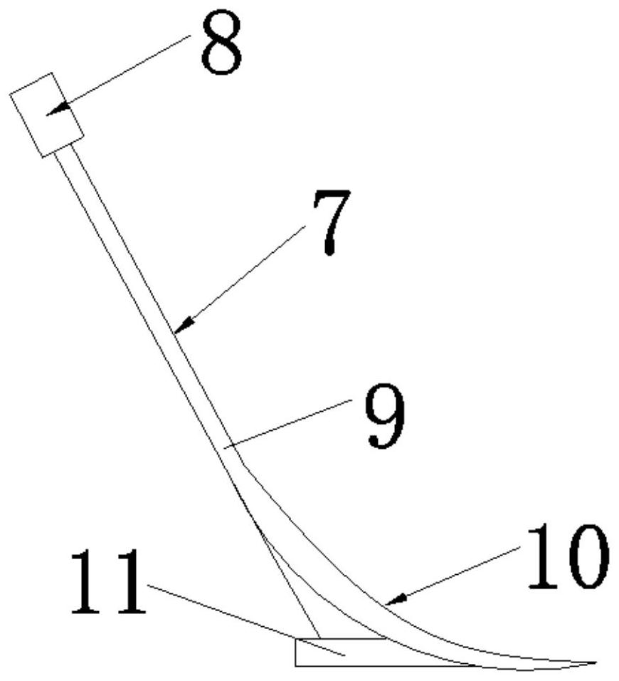 Soil loosening device for tea planting