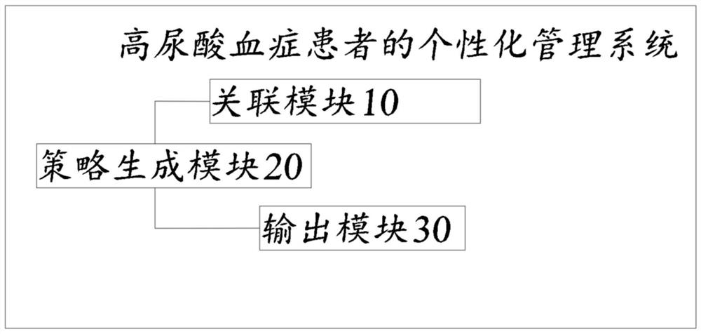 Personalized management system and method for hyperuricemia patient and computer device