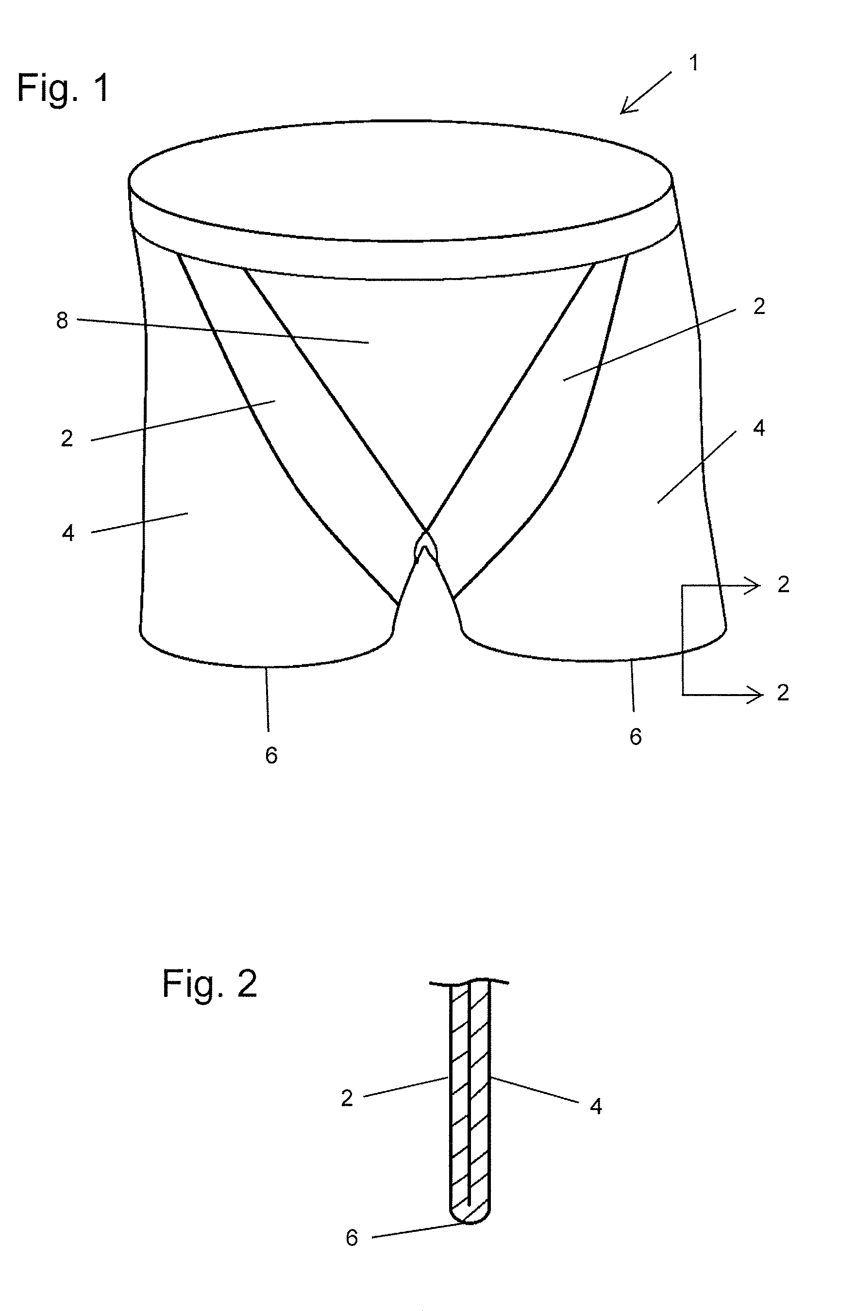 Garment having zones with varying shape control characteristics