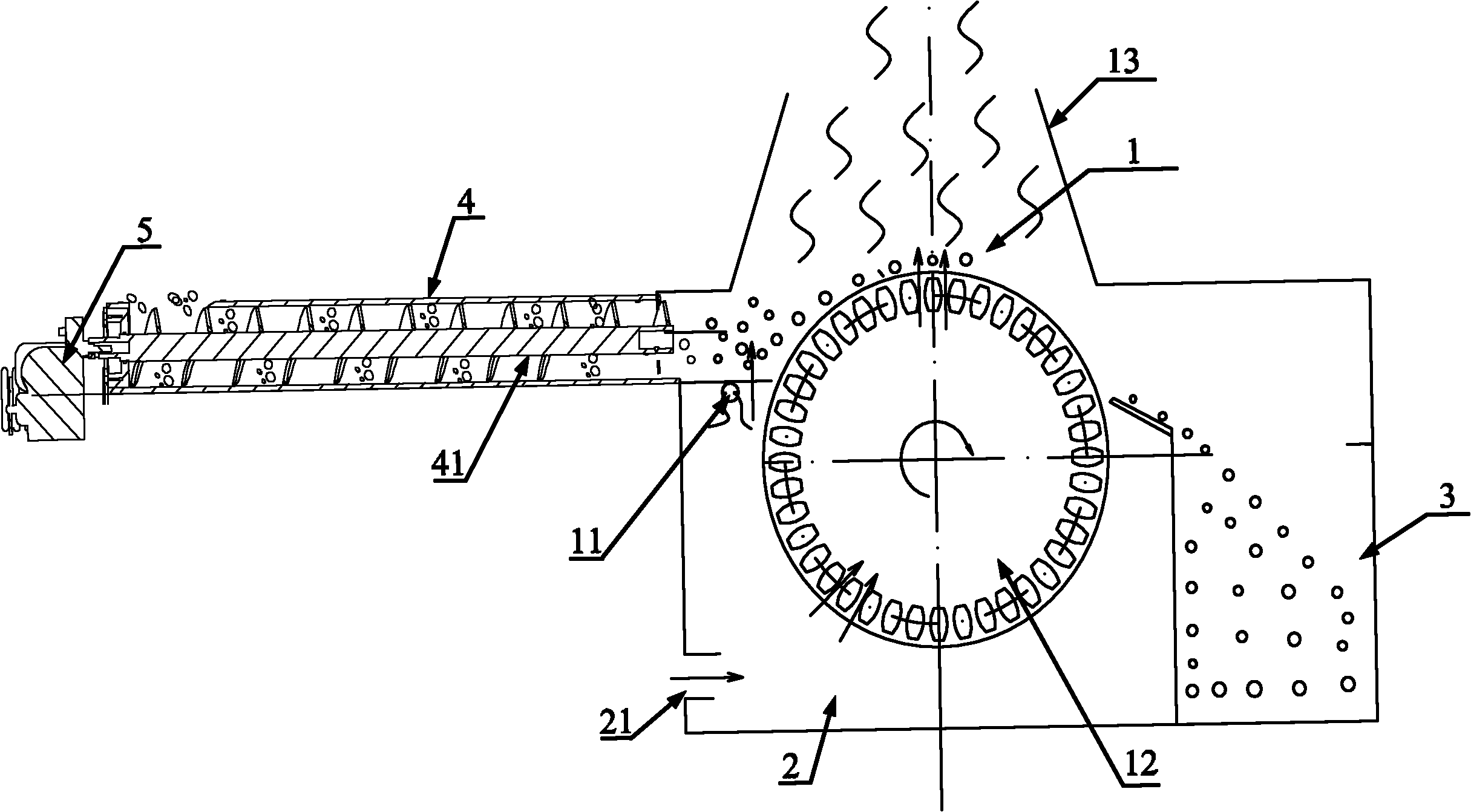 Anti-slagging combustion chamber