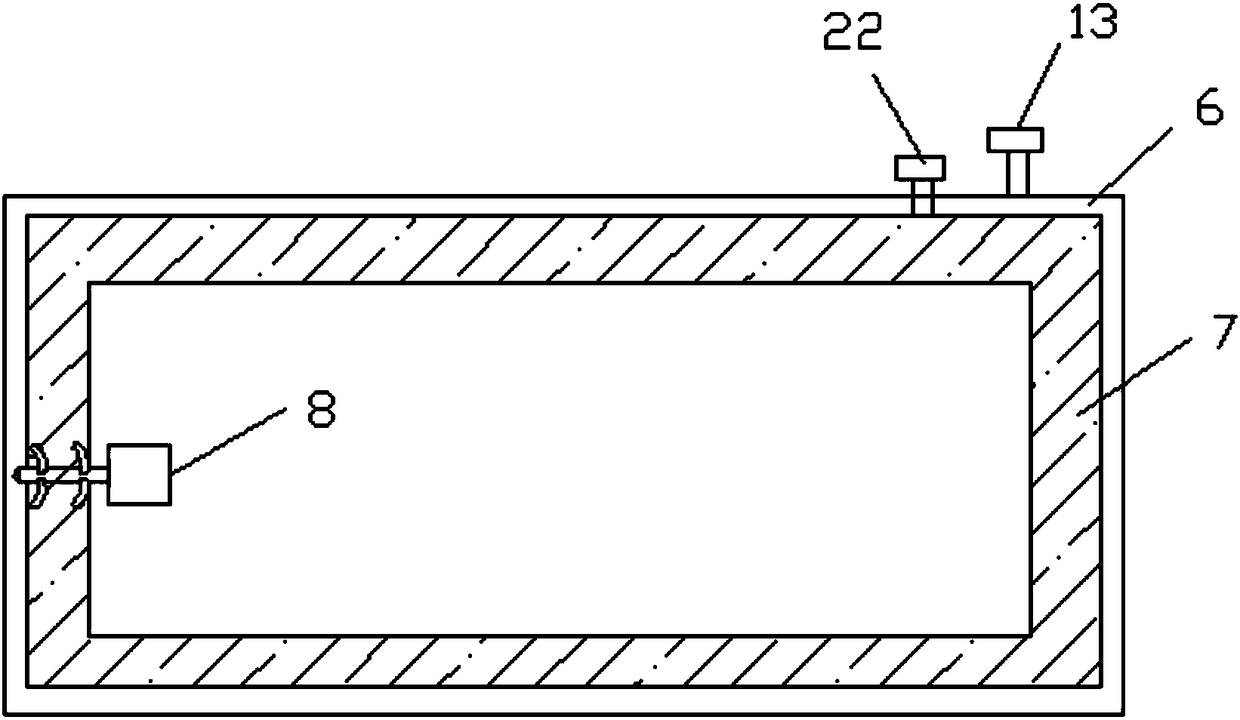 Rectangular inflatable type auxiliary river crossing tool