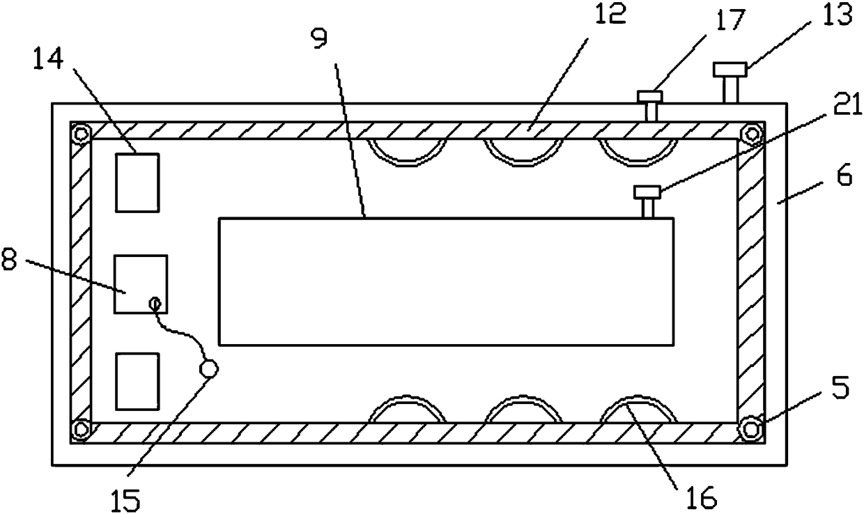 Rectangular inflatable type auxiliary river crossing tool