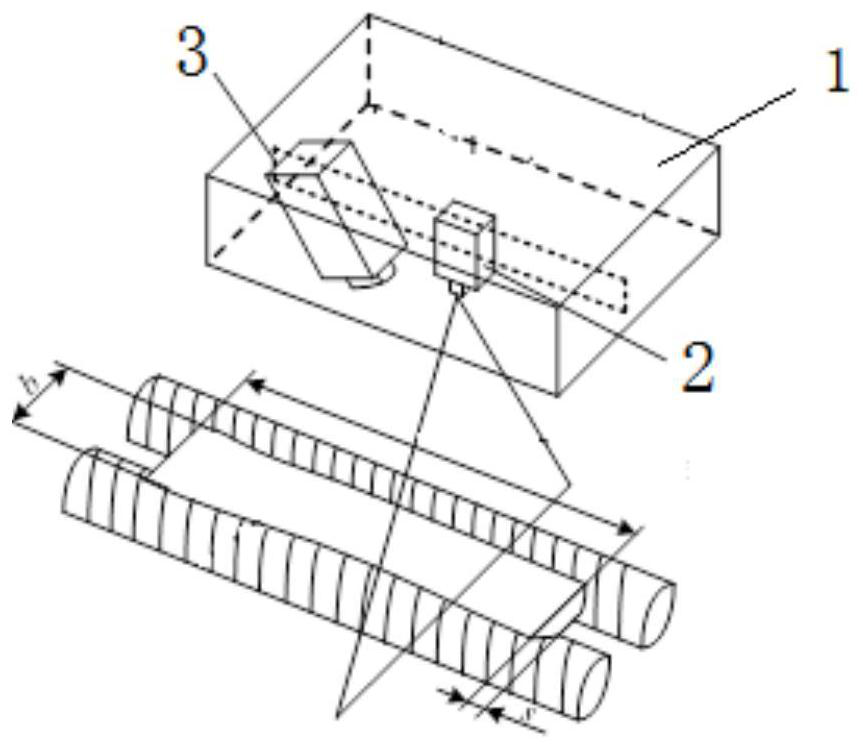 Device and a method for detecting geometric parameters of steel bar weld joint