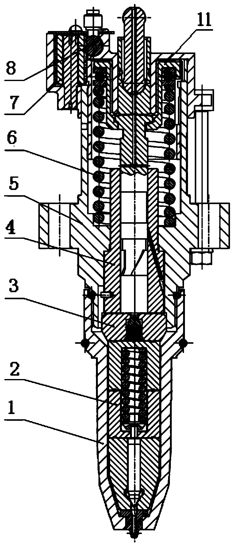 A fuel injector integrating an electronically controlled unit pump