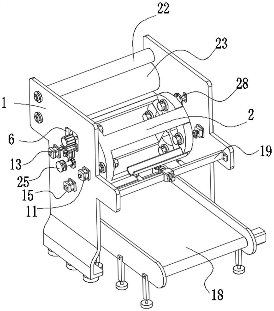 Composite machine winding device