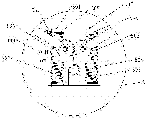 Bagged powder or particle material hoisting and taking system