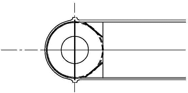 Round joint used for cylinder and box beam