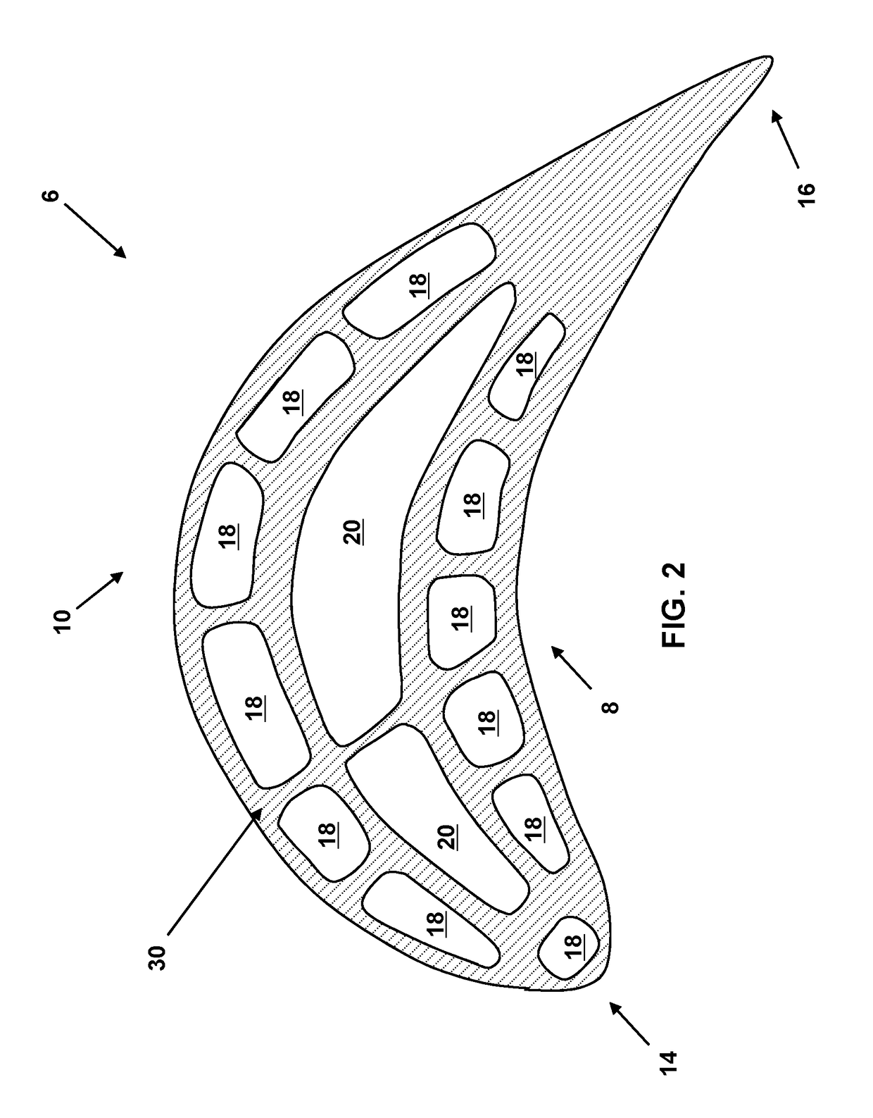 Cooling circuit for a multi-wall blade