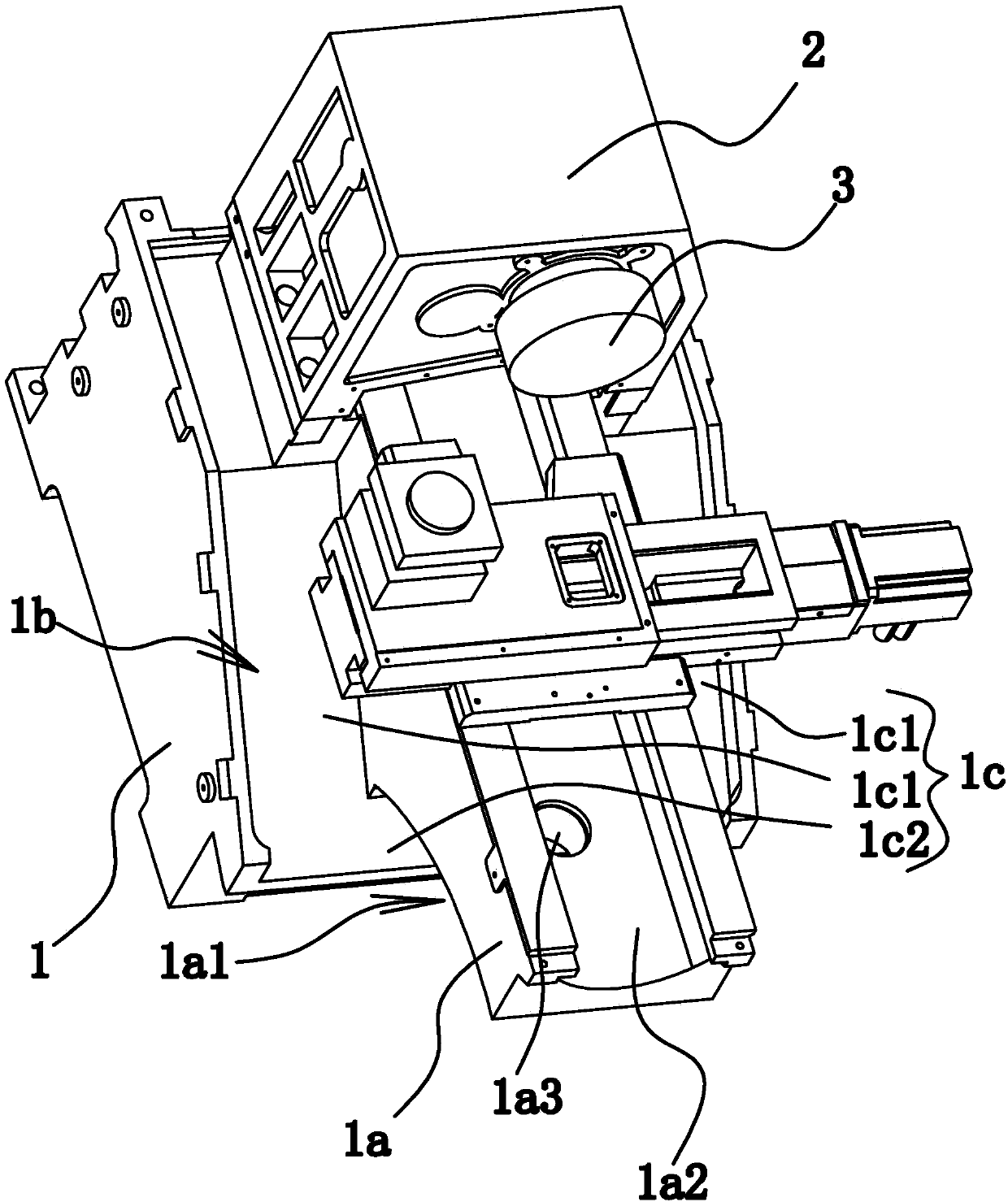 Chip discharging structure of machine tool