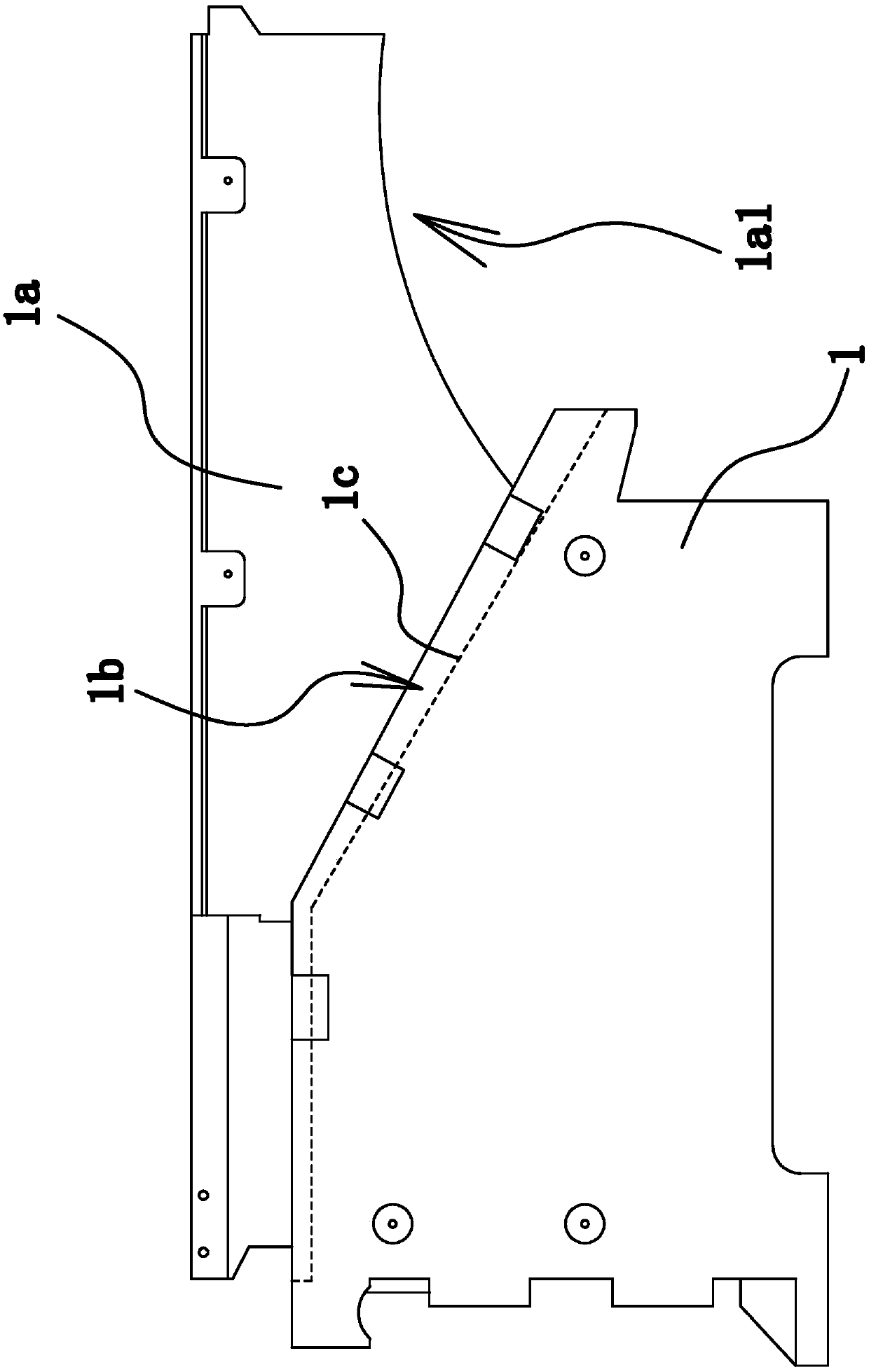 Chip discharging structure of machine tool