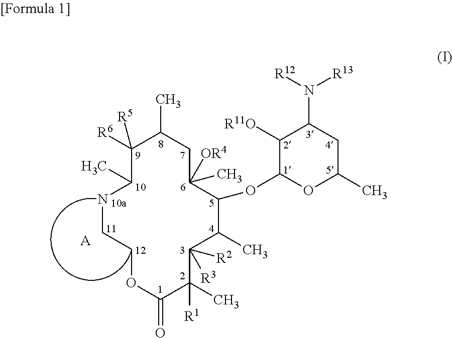 10a-azalide compound crosslinked at 10a- and 12-positions