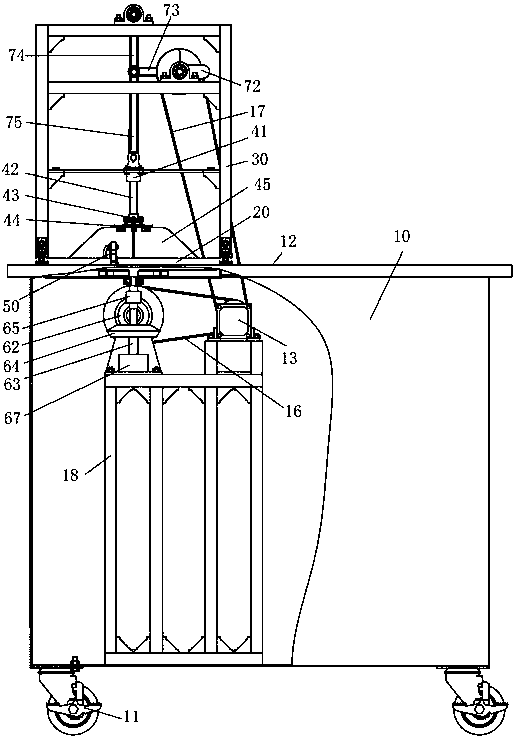 Thai yoghourt stir-frying machine and application method thereof