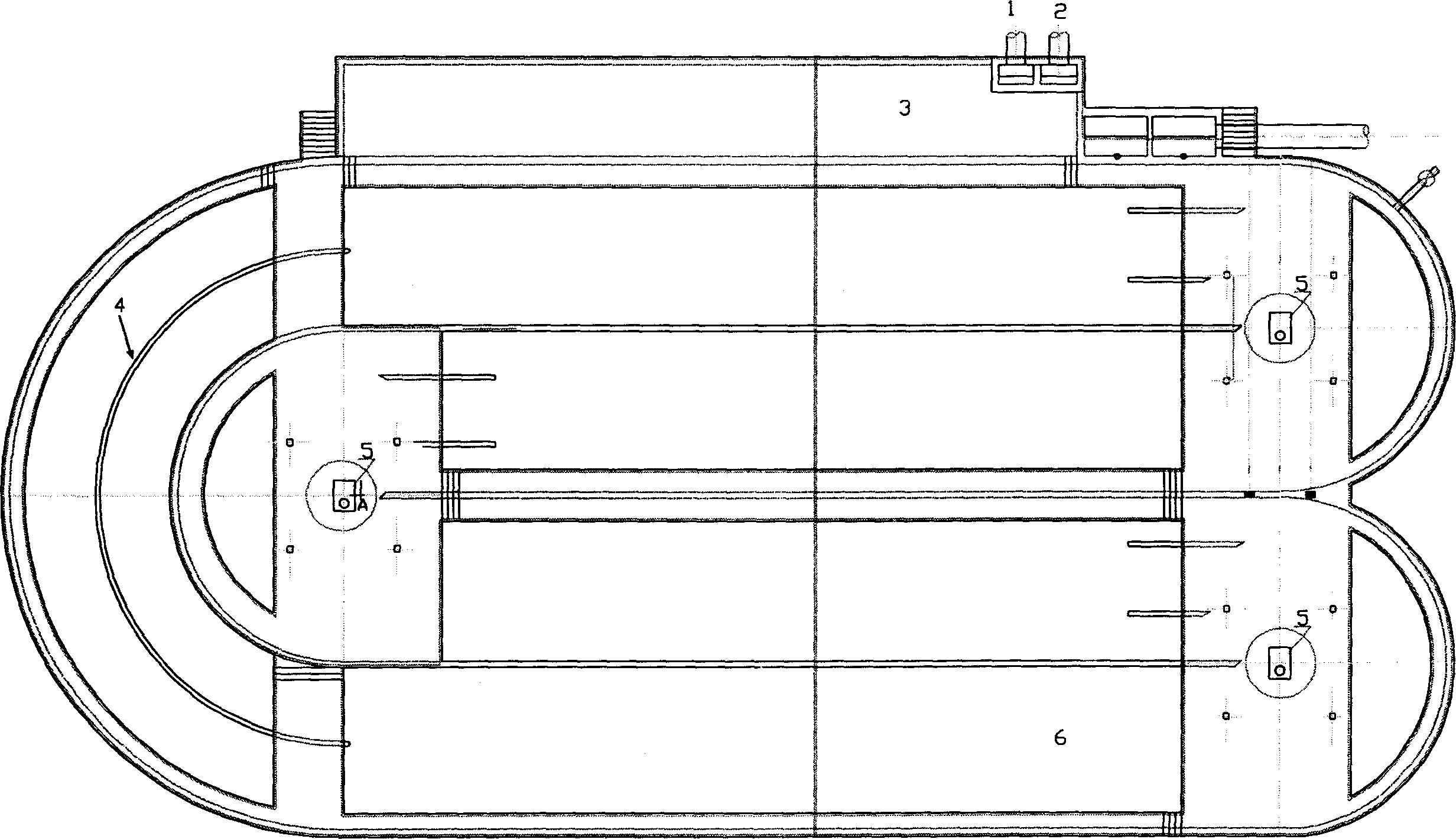 Improved oxidation channel city sewage treamtent process